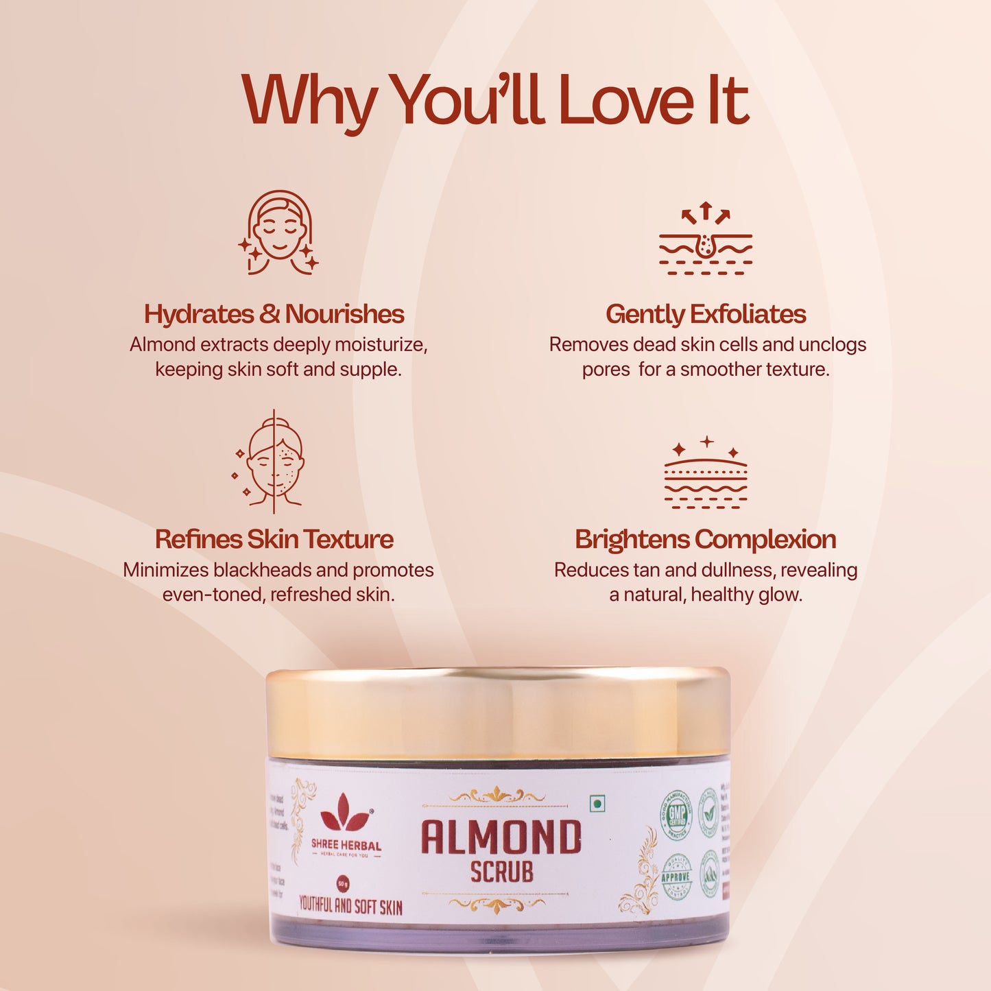 Almond Face Scrub - 50g