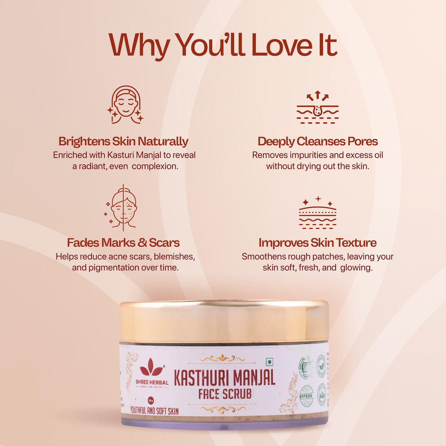 Kasturi Manjal Scrub - 50g