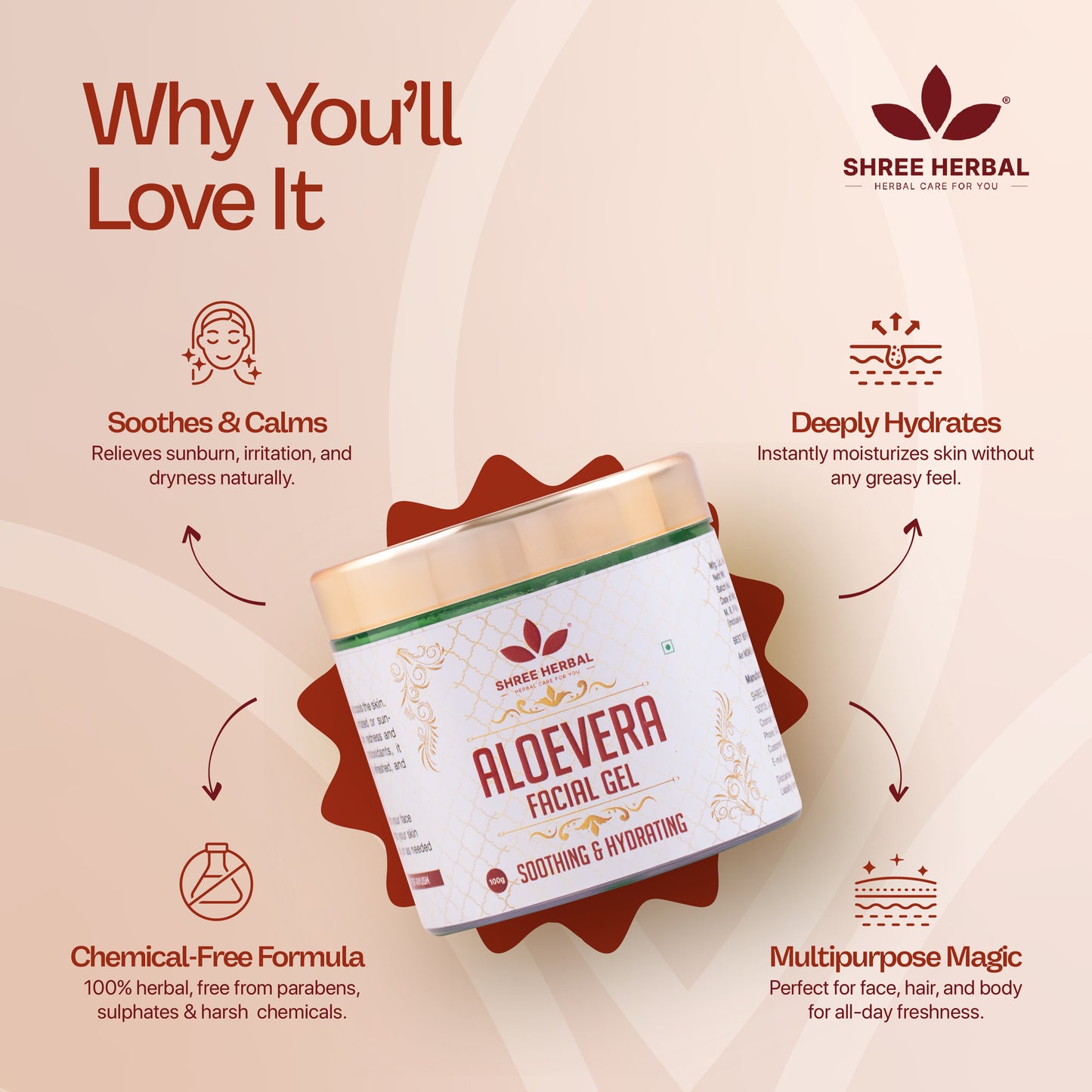 Aloe Vera Facial Gel - 100g