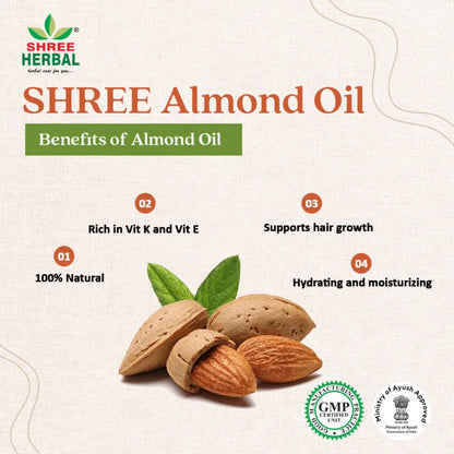 Almond Oil (Moisturization and Skin Barrier)