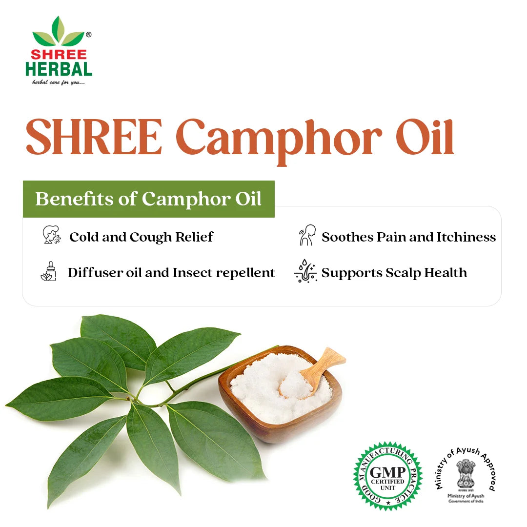 Camphor Essential Oil (Cooling and Respiratory Relief)