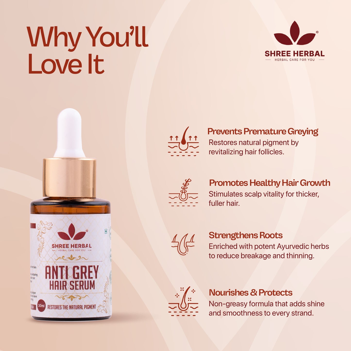 Anti-Grey Hair Serum - 30mL