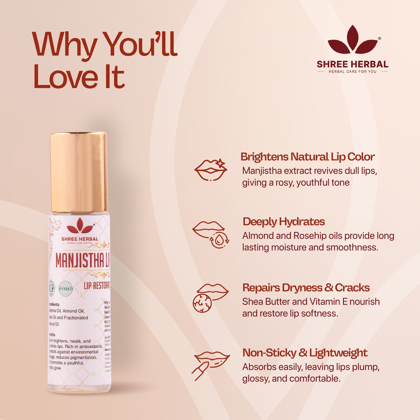 Manjistha Lip Serum - 10mL