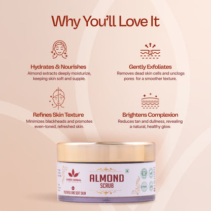 Almond Face Scrub - 50g