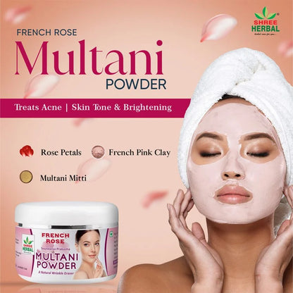 French Rose Multani Mitti - 50g