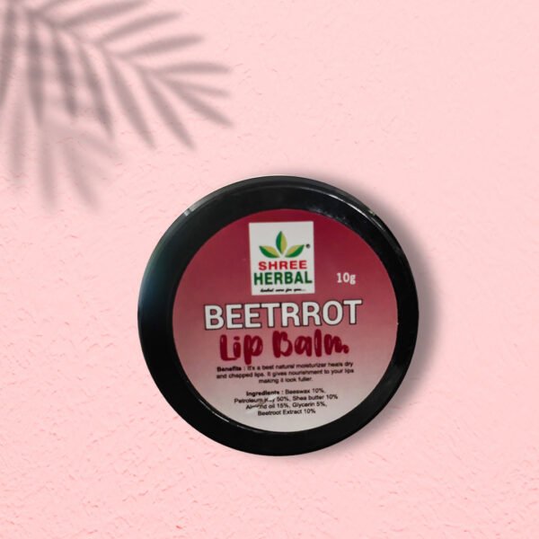 Beetroot lip balm